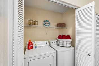 Full-size washer & dryer included